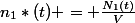 n_{1}*(t) = \frac{N_{1}(t)}{V}