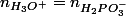 n_{H_3O^+}=n_{H_2PO_{3}^-