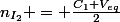 n_{I_2} = \frac{C_1 V_{eq}}{2}