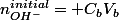 n_{OH^-}^{initial}= C_bV_b