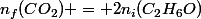 n_f(CO_2) = 2n_i(C_2H_6O)
