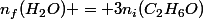 n_f(H_2O) = 3n_i(C_2H_6O)
