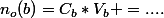 n_o(b)=C_b*V_b =....