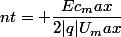 nt= \dfrac{Ec_max}{2|q|U_max}