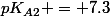 pK_{A2} = 7.3