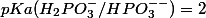 pKa(H_2PO_{3}^-/HPO_{3}^{--})=2