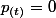 p_{(t)}=0\;\forall t