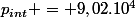 p_{int} = 9,02.10^{4}