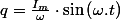 q=\frac{I_{m}}{\omega}\cdot\sin\left(\omega.t\right)