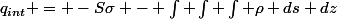 q_{int} = -S\sigma - \int \int \int \rho ds dz