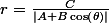 r=\frac{C}{|A+B\cos\left(\theta\right)|}