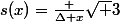 s(x)=\frac {\Delta x}{\sqrt 3}