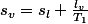 s_v=s_l+\frac{l_v}{T_1}