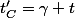 t'_C=\gamma t
