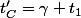 t'_C=\gamma t_1