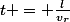 t = \frac{l}{v_r}