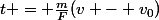 t = \frac{m}{F}(v - v_0)