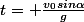 t= \frac{v_0sin\alpha}{g}