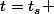 t=t_s 