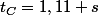t_{C}=1,11 s
