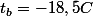 t_{b}=-18,5C