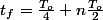 t_{f}=\frac{T_{o}}{4}+n\frac{T_{o}}{2}