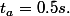t_a=0.5s.