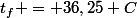 t_f = 36,25 C