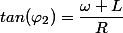 tan(\varphi_2)=\dfrac{\omega L}{R}