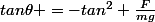 tan\theta =-tan^{2}+\frac{F}{mg}