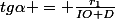 tg\alpha = \frac{r_1}{IO+D}