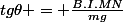 tg\theta = \frac{B.I.MN}{mg}