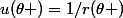u(\theta )=1/r(\theta )
