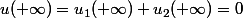 u(+\infty)=u_1(+\infty)+u_2(+\infty)=0