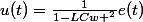 u(t)=\frac{1}{1-LCw ^2}e(t)