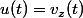 u(t)=v_z(t)