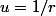 u=1/r