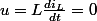 u=L\frac{di_{L}}{dt}=0