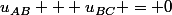 u_{AB} + u_{BC} = 0