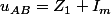 u_{AB}=Z_1 I_{m}