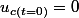 u_{c\left(t=0\right)}=0