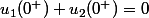 u_1(0^+)+u_2(0^+)=0