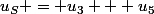 u_S = u_3 + u_5