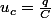 u_c=\frac{q}{C}