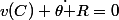v(C)+\dot{\theta }R=0