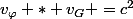 v_{\varphi} * v_G =c^2