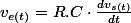 v_{e(t)}=R.C\cdot\frac{dv_{s(t)}}{dt}