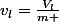 v_{l}=\frac{V_{l}}{m }