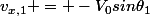v_{x,1} = -V_0sin\theta_1