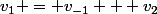 v_1 = v_{-1} + v_2